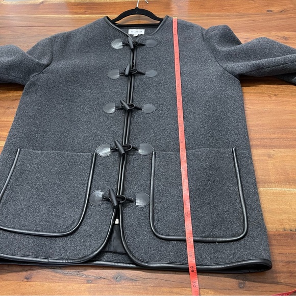 ❌SOLD❌ MUSIER Paris Samos Grey wool & cashmere Toggle Jacket - Size 38 (M) - Picture 4 of 9